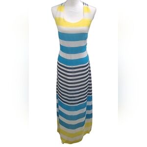 Double Zero Navy and White Striped Dress